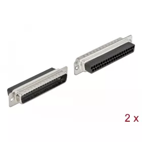 Delock D-Sub 37 tűs krimpelhető apa, fém 2 db. (66711)