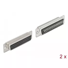   Delock D-Sub HD 50 tűs hüvely, forrasztható változat 2 db. (66716)