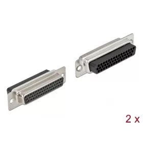   Delock D-Sub HD 44 tűs krimpelhető hüvely, fém 2 db. (66725)