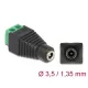 Delock Adapter, DC, 1,35 x 3,5 mm, csatlakozóhüvely > 2 tűs csatlakozóblokk (66730)