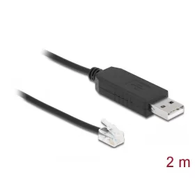   Delock adapterkábel USB Type-A és soros  RS-232 RJ10 közötti ESD védelemmel Meade Autostar 2 m