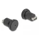 Delock USB 2.0 Mini-B-típusú   USB 2.0 A-típusú beépített csatlakozóval fekete (66742)