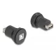 Delock USB 2.0 B-típusú   USB 2.0 A-típusú beépített csatlakozóval fekete (66744)