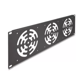   Delock 19  rack takaró 3 ventilátor számára 120 x 120 mm méretű 3U sötétszürke (66747)