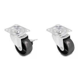   Delock 2 x 2 db.-os görgőkerék szett O 50 mm (átmérőjű) terhelési képesség akár 90 kg (66753)