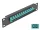 Delock 10  üvegszálas patch panel 12 portos SC Simplex vízkék 1U fekete