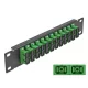 Delock 10  üvegszálas patch panel 12 portos SC Duplex zöld 1U fekete