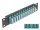 Delock 10  üvegszálas patch panel 12 portos LC Quad vízkék 1U fekete