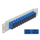 Delock 10  üvegszálas patch panel 12 portos SC Duplex kék 1U szürke