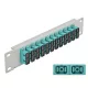 Delock 10  üvegszálas patch panel 12 portos SC Duplex vízkék 1U szürke