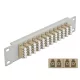 Delock 10  üvegszálas patch panel 12 portos LC Quad bézs 1U szürke