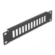 Delock 10  optikai szálas patch panel 12 portos SC Duplex / LC Quad-hez 1U fekete