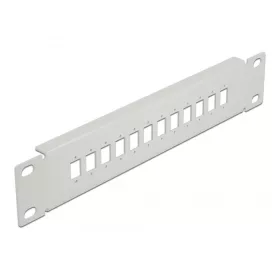   Delock 10  optikai szálas patch panel 12 portos SC Simplex / LC Duplex-hez 1U szürke