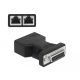 Delock D-Sub 15 tűs anya   2 db. RJ45 anya adapter