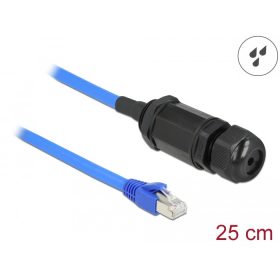   Delock Cat.6 vízhatlan RJ45 apa - RJ45 anya kábel tömszelencével (66808)