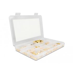   Delock 120 darabos krimp doboz 50 Ohm SMA, SMB és RP-SMA csatlakozókkal