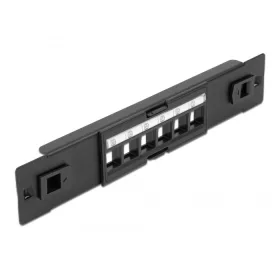 Delock 10  Keystone Patch Panel 6 portos eszközmentes