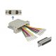 Delock D-Sub 25 tűs krimp anya - 2 x RJ45 anya eszközkészlettel bézs színben