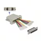 Delock D-Sub 25 tűs krimp anya - 2 x RJ45 anya eszközkészlettel bézs színben