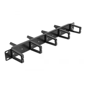   Delock 19  kábelrendező menetpanel mindkét oldalon 9 hurokkal (5 db. vertikális, 4 db. 45 -os szögbe (66850)