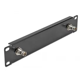 Delock 10  panel 2 x BNC anyával 1U fekete (66851)