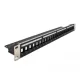 Delock 19  Keystone patchpanel terhelésmentesítővel, 24 portos, fekete (66865)