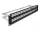 Delock 19  Keystone patch panel 48 porttal és tehermentesítőkkel 2U fekete (66878)