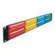Delock 19  patch panel 48 porttal Cat.5e 2U színes (66881)