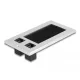 Delock Kábel bemenet kefével és 2 db. RJ45 Keystone modul Cat.6 alumínium (66896)