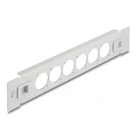   Delock 10  D-típusú patch panel 6 porttal eszköz nélkül szerelhető szürke (66901)