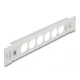 Delock 10  D-típusú patch panel 6 porttal eszköz nélkül szerelhető szürke (66901)