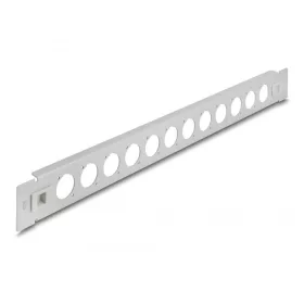   Delock 19  D-típusú patch panel 12 porttal eszköz nélkül szerelhető szürke (66902)