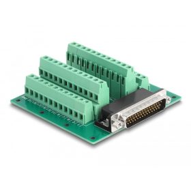   Delock D-Sub HD 44 tűs apa - Terminal Block DIN sínhez (66915)