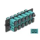 Delock Üvegszálas Adapter Panel SC Simplex OM4 12 Port vízkék (66928)
