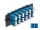 Delock Üvegszálas Adapter Panel LC Duplex UPC 12 Port kék (66930)
