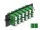 Delock Üvegszálas Adapter Panel LC Duplex APC 12 Port zöld (66931)