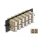 Delock Üvegszálas Adapter Panel LC Duplex OM1 / OM2 12 Port bézs (66932)