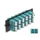 Delock Üvegszálas adapter panel LC Duplex OM4 12 port víz színű (66933)