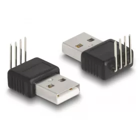   Delock Adapter A-típusú USB 2.0 apa 4 tű 90  szögben hajlítva (66951)
