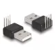 Delock Adapter A-típusú USB 2.0 apa 4 tű 90  szögben hajlítva (66951)