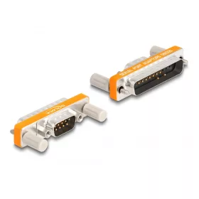  Delock Adapter D-Sub 9 tűs apa csavaranyával - D-Sub 25 tűs apa csavarokkal (66980)