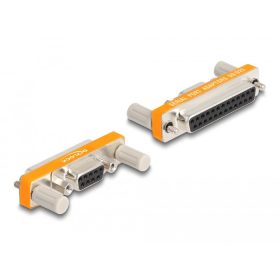   Delock Adapter D-Sub 9 tűs anya anyacsavarokkal - D-Sub 25 tűs anya csavarokkal (66983)