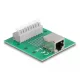 Delock RJ45 anya - Terminal block nyomógombbal DIN sínhez (66992)