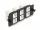 Delock Keystone adapter panel 6 portos fekete