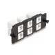 Delock Keystone adapter panel 6 portos fekete