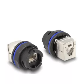   Delock RJ45 Cat.6A beépített csatlakozó LSA kapcsolattal fekete (67047)