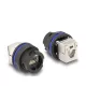 Delock RJ45 Cat.6A beépített csatlakozó LSA kapcsolattal fekete (67047)