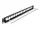 Delock 19  D-típusú patch panel húzásmentesítéssel, 16 porttal 1U fekete (67058)