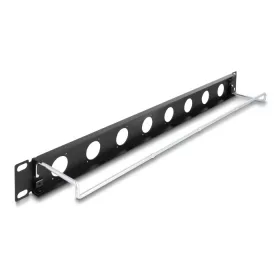   Delock 19  D-típusú patch panel húzásmentesítéssel, 8 porttal 1U fekete (67059)