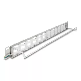   Delock 19  Keystone patch panel 24 dönthető porttal és húzásmentesítéssel (67066)